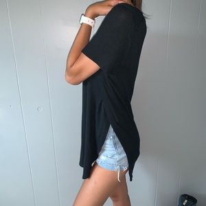 Black High-Low T-Shirt